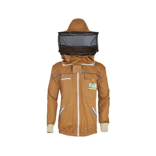 Bluza pszczelarska premium brctech z kapeluszem rozpinana