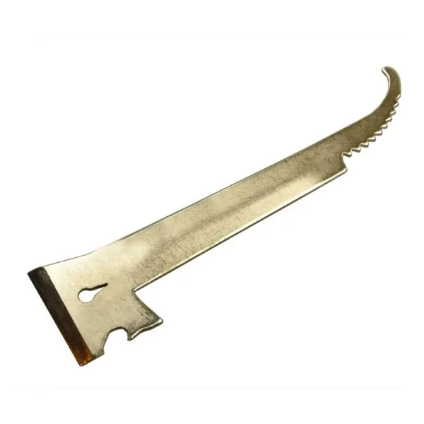 Dłuto nierdzewne bez oprawki z hakiem i ząbkami 33,5cm