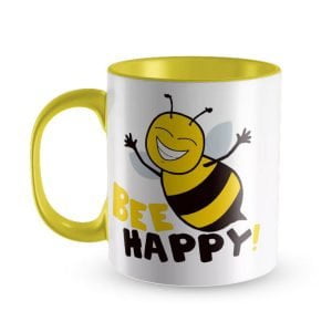 Kubek wzór 4 – bee happy pszczoła