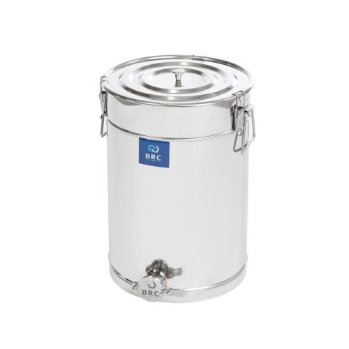 Nierdzewny pojemnik na miód z zaworem