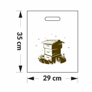 torba foliowa z motywem pszczelarskim / ul