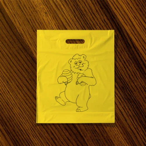 Torba reklamowa market, gruba 50szt – NIEDŹWIEDŹ