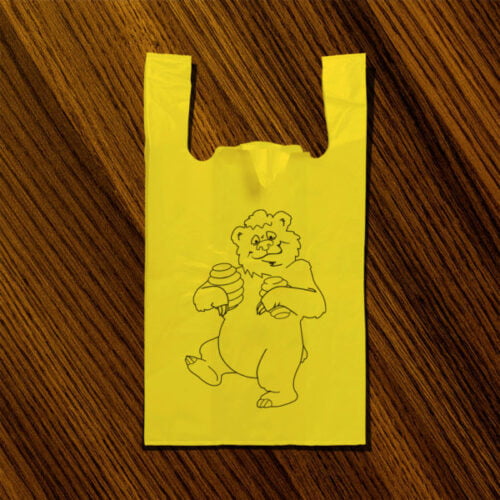 Torba reklamowa koszulka, cienka 200szt – NIEDŻWIEDŻ