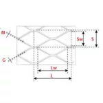 Siatka ciągniona do dennic 1mb – aluminiowa