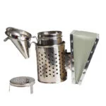 Podkurzacz nierdzewny, skóra, z chłodnicą i hakiem