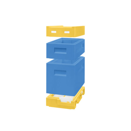 Ul odkładowy Wielkopolski 6 ramk. (dennica, korpus, korpus 1/2, daszek), poliuretanowy